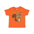 thumbnail image 1 of Inktastic Spring Animals, Cute Squirrel, Colorful Flowers Boys or Girls Toddler T-Shirt, 1 of 5