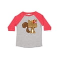 thumbnail image 1 of Inktastic Spring Animals, Cute Squirrel, Colorful Flowers Boys or Girls Toddler T-Shirt, 1 of 5