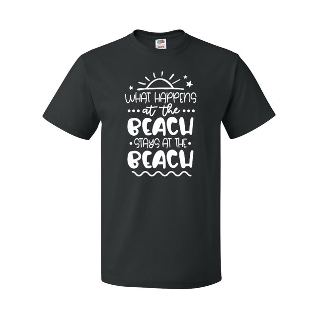 Inktastic Spring Break What Happens at the Beach Stays at the Beach T-Shirt