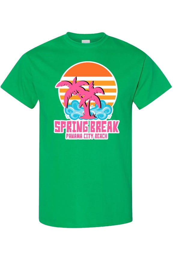 Spring Break in Panama City Beach with Palm Trees T-Shirt