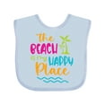 thumbnail image 1 of Inktastic Spring Break the Beach is My Happy Place Boys or Girls Baby Bib, 1 of 4