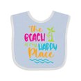 thumbnail image 1 of Inktastic Spring Break the Beach is My Happy Place Boys or Girls Baby Bib, 1 of 4