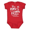thumbnail image 1 of Inktastic Spring Break the Beach is My Happy Place Boys or Girls Baby Bodysuit, 1 of 5