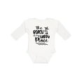 thumbnail image 1 of Inktastic Spring Break the Beach is My Happy Place Boys or Girls Long Sleeve Baby Bodysuit, 1 of 5