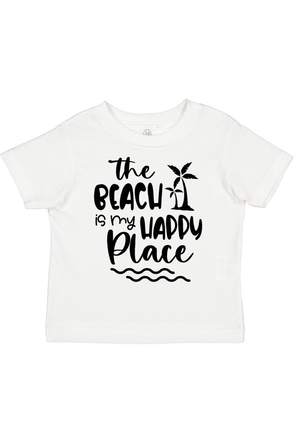 Spring Break the Beach is My Happy Place Boys or Girls Toddler T-Shirt