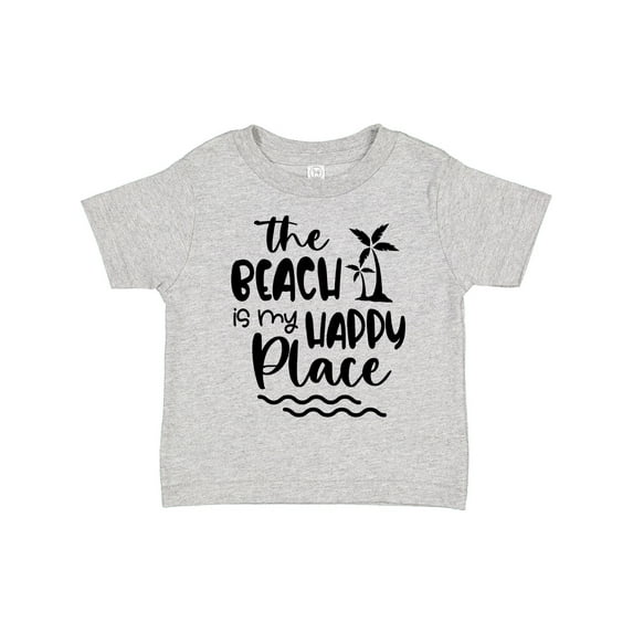 Inktastic Spring Break the Beach is My Happy Place Boys or Girls Toddler T-Shirt