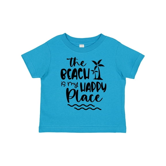 Inktastic Spring Break the Beach is My Happy Place Boys or Girls Toddler T-Shirt