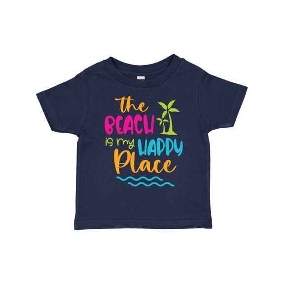 Inktastic Spring Break the Beach is My Happy Place Boys or Girls Toddler T-Shirt