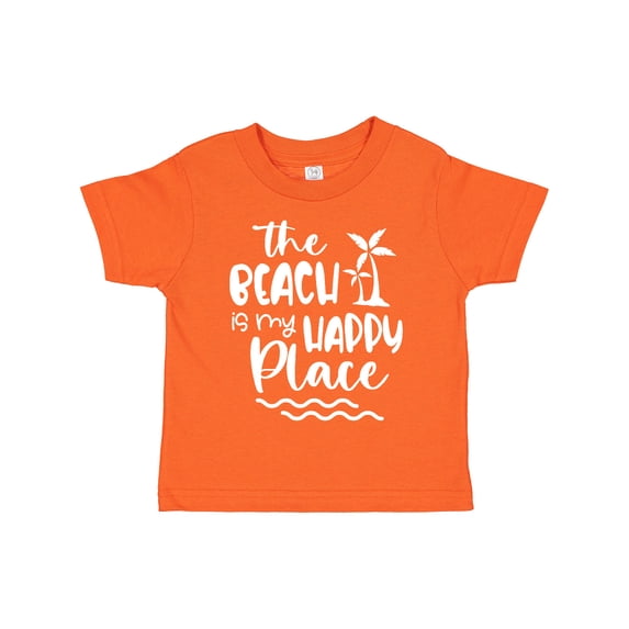 Inktastic Spring Break the Beach is My Happy Place Boys or Girls Toddler T-Shirt