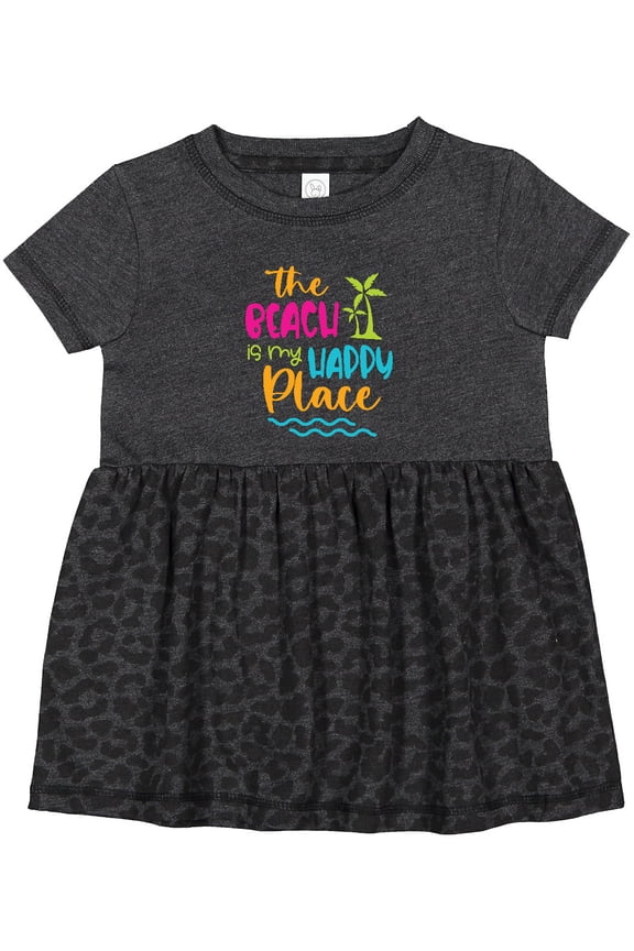Spring Break the Beach is My Happy Place Girls Baby Dress