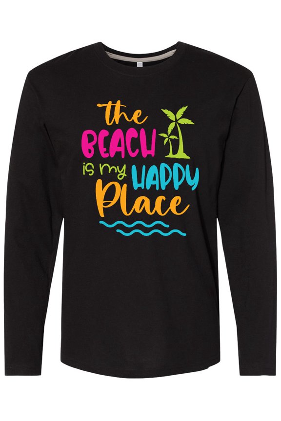 Spring Break the Beach is My Happy Place Long Sleeve T-Shirt