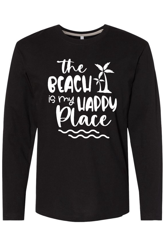 Spring Break the Beach is My Happy Place Long Sleeve T-Shirt
