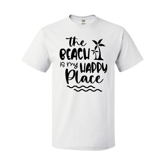 Inktastic Spring Break the Beach is My Happy Place T-Shirt
