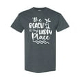 thumbnail image 1 of Inktastic Spring Break the Beach is My Happy Place T-Shirt, 1 of 5