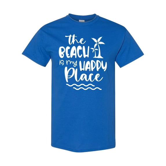 Inktastic Spring Break the Beach is My Happy Place T-Shirt