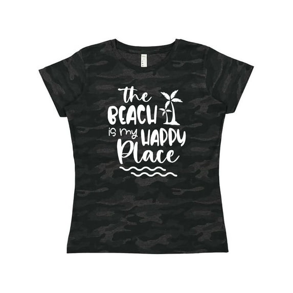 Inktastic Spring Break the Beach is My Happy Place Women's T-Shirt