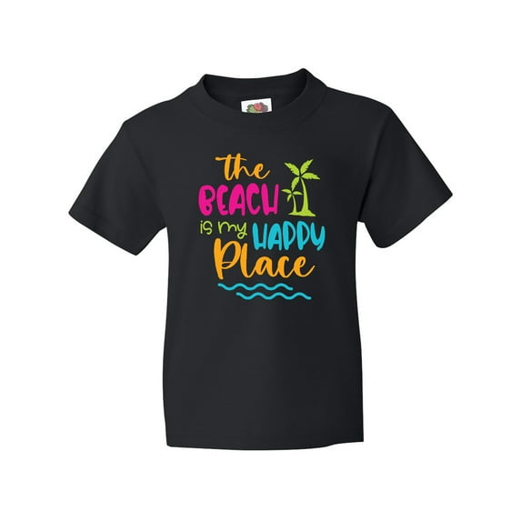 Inktastic Spring Break the Beach is My Happy Place Youth T-Shirt