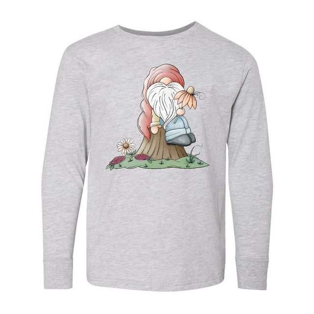 Inktastic Spring Gnome 2021 Long Sleeve Youth T-Shirt