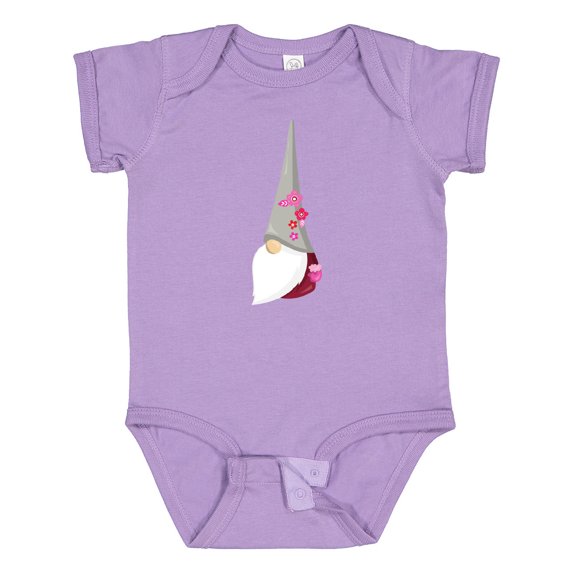 Inktastic Spring Gnome, Cute Gnome, Garden Gnome, Flowers Girls Baby Bodysuit