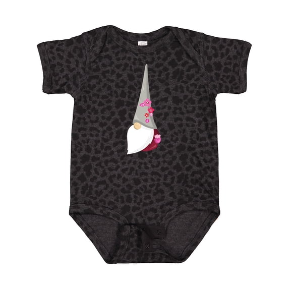 Inktastic Spring Gnome, Cute Gnome, Garden Gnome, Flowers Girls Baby Bodysuit