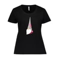 thumbnail image 1 of Inktastic Spring Gnome, Cute Gnome, Garden Gnome, Flowers Women's Plus Size T-Shirt, 1 of 5