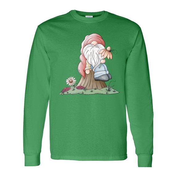 Inktastic Spring Gnome Long Sleeve T-Shirt