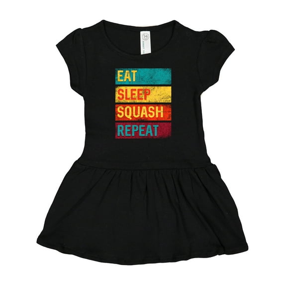 Inktastic Squash Player Eat Sleep Squash Repeat Girls Baby Dress