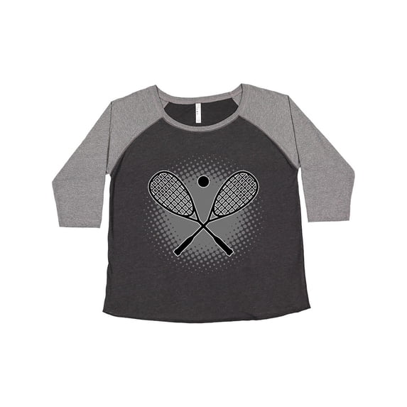 Inktastic Squash Sport Rackets and Ball Women's Plus Size T-Shirt