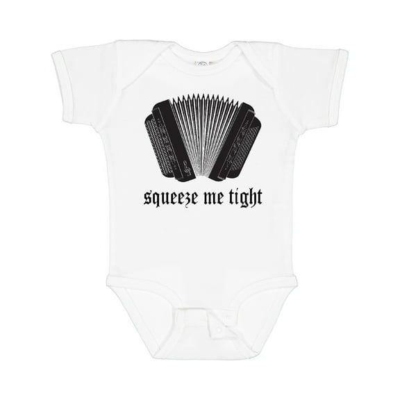 Inktastic Squeeze Me Accordion Music Boys or Girls Baby Bodysuit
