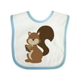 thumbnail image 1 of Inktastic Squirrel Boys or Girls Baby Bib, 1 of 4
