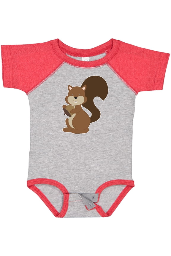 Squirrel Boys or Girls Baby Bodysuit