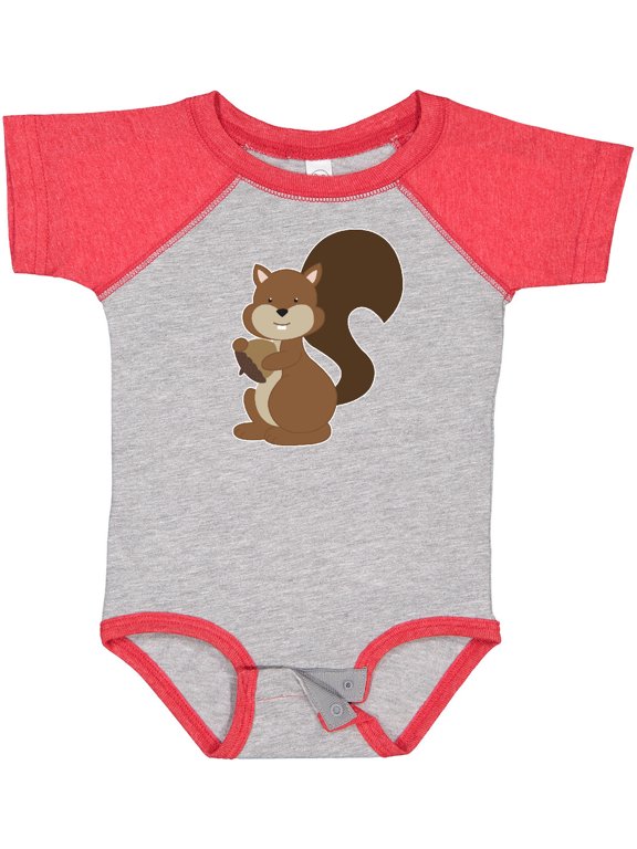 Squirrel Boys or Girls Baby Bodysuit