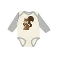 thumbnail image 1 of Inktastic Squirrel Boys or Girls Long Sleeve Baby Bodysuit, 1 of 5