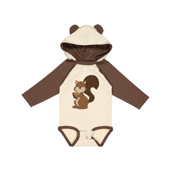 Inktastic Squirrel Boys or Girls Long Sleeve Baby Bodysuit