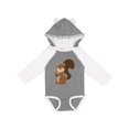 thumbnail image 1 of Inktastic Squirrel Boys or Girls Long Sleeve Baby Bodysuit, 1 of 5