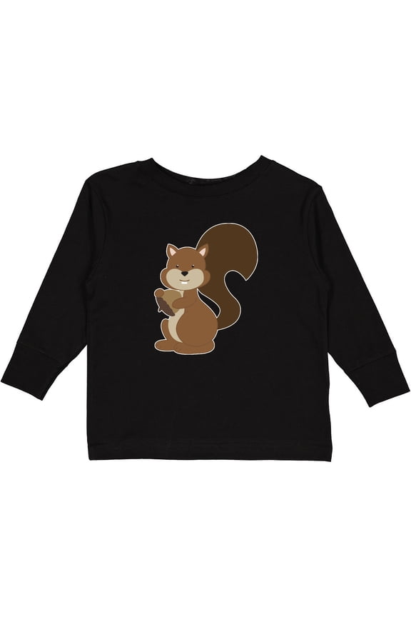 Squirrel Boys or Girls Long Sleeve Toddler T-Shirt