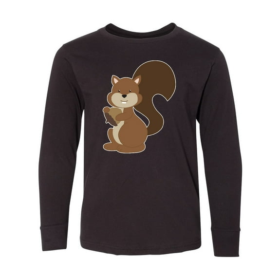 Inktastic Squirrel Long Sleeve Youth T-Shirt