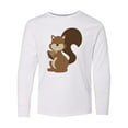 thumbnail image 1 of Inktastic Squirrel Long Sleeve Youth T-Shirt, 1 of 5