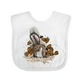 thumbnail image 1 of Inktastic Squirrel Superhero Landing with Acorns Boys or Girls Baby Bib, 1 of 4