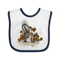 thumbnail image 1 of Inktastic Squirrel Superhero Landing with Acorns Boys or Girls Baby Bib, 1 of 4