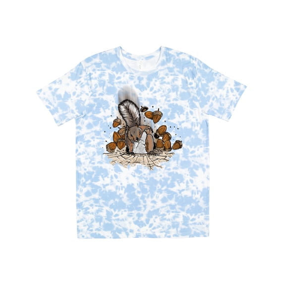 Inktastic Squirrel Superhero Landing with Acorns T-Shirt