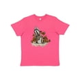 thumbnail image 1 of Inktastic Squirrel Superhero Landing with Acorns Youth T-Shirt, 1 of 5