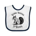thumbnail image 1 of Inktastic Squirrel Whisperer in Training Boys or Girls Baby Bib, 1 of 4