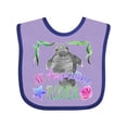 thumbnail image 1 of Inktastic St. Augustine Florida Cute Swimming Manatee Boys or Girls Baby Bib, 1 of 4