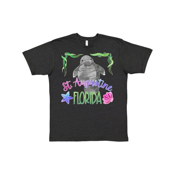 Inktastic St. Augustine Florida Cute Swimming Manatee T-Shirt