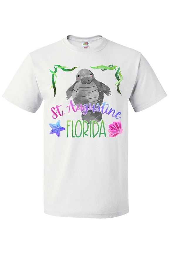 St. Augustine Florida Cute Swimming Manatee T-Shirt
