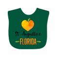 thumbnail image 1 of Inktastic St. Augustine Florida Orange in Heart Boys or Girls Baby Bib, 1 of 4
