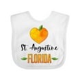 thumbnail image 1 of Inktastic St. Augustine Florida Orange in Heart Boys or Girls Baby Bib, 1 of 4
