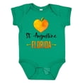 thumbnail image 1 of Inktastic St. Augustine Florida Orange in Heart Boys or Girls Baby Bodysuit, 1 of 5