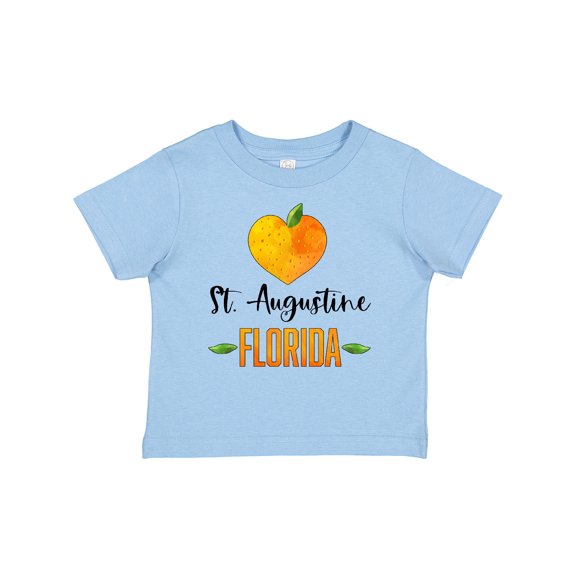 Inktastic St. Augustine Florida Orange in Heart Boys or Girls Baby T-Shirt